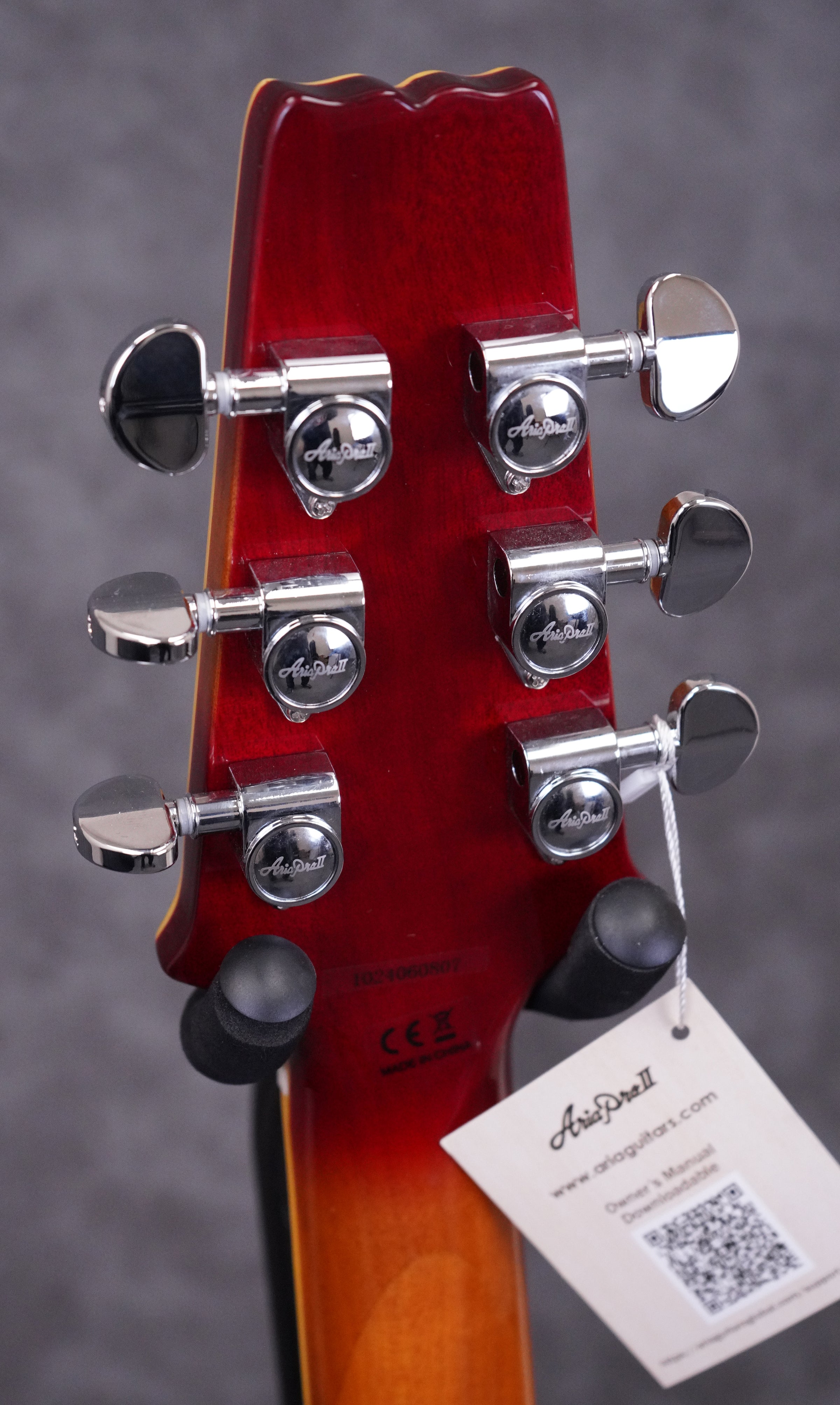 Aria Pro II PE-Custom 3PU CHSB Cherry Sunburst Finish - W/Setup